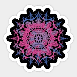 Subtle Tie Dye Mandala Flag Sticker